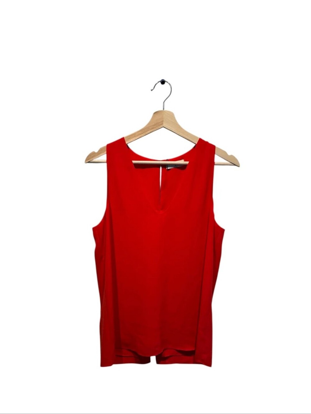 Aritzia Babaton Red Keyhole Back Sleeveless Tank